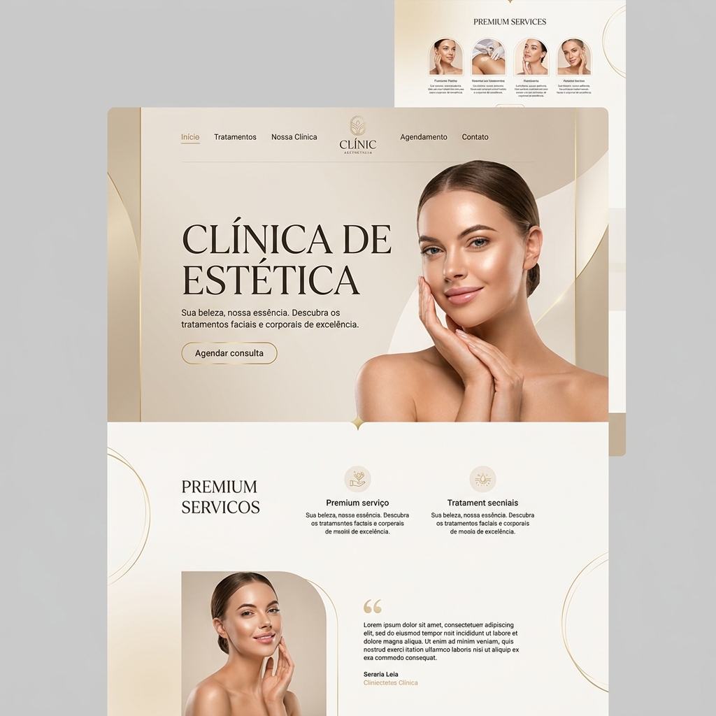 Mockup ClÃ­nica de EstÃ©tica