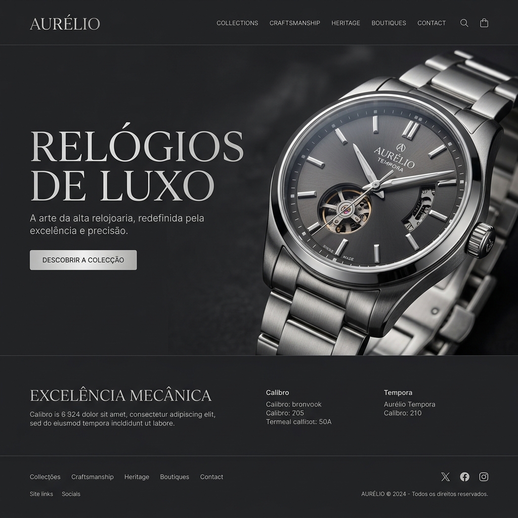 Mockup RelÃ³gios de Luxo